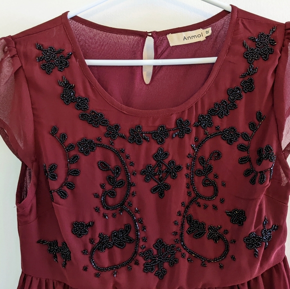Beautiful embroidered front short-sleeved dress/tunic. Made in India. Size 12 UK - Picture 2 of 8